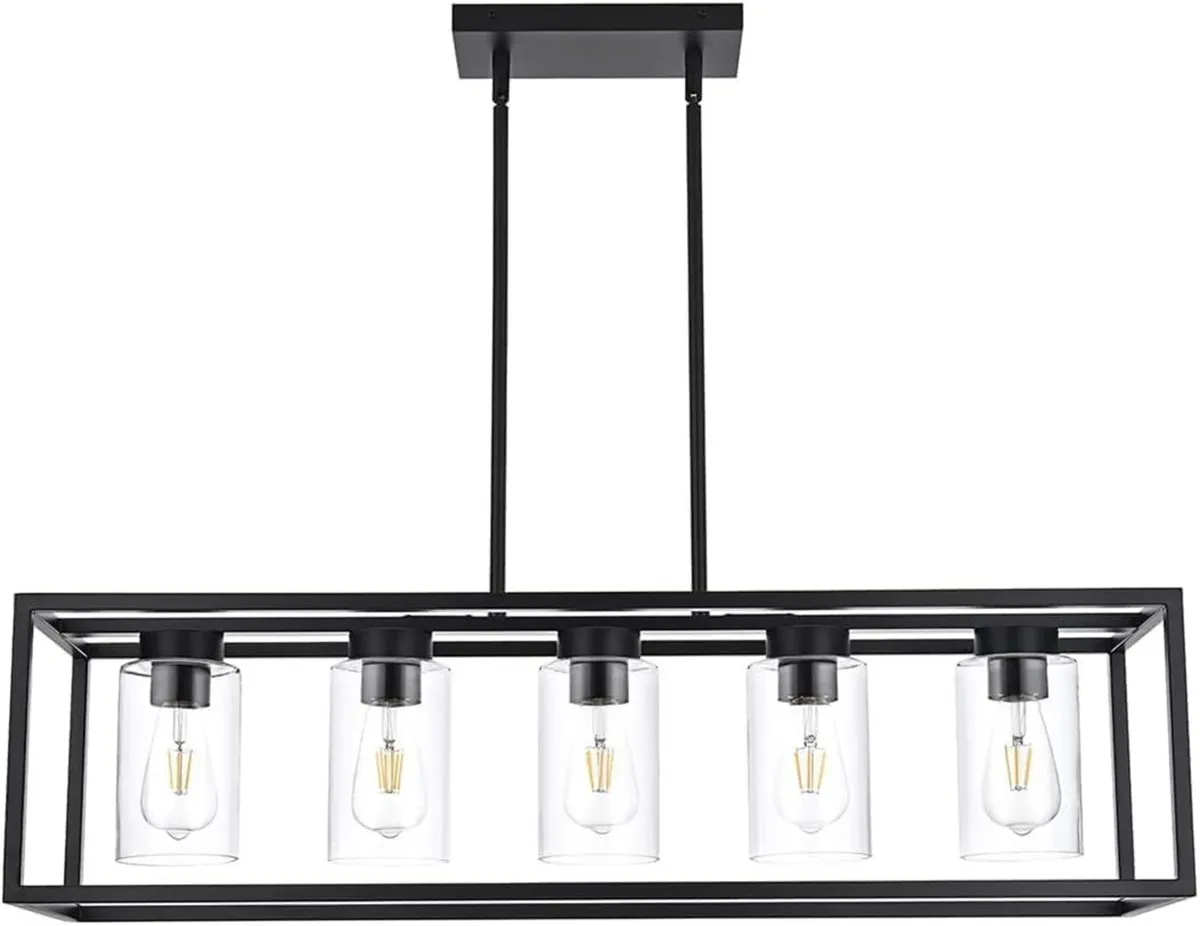 Farmhouse Chandeliers for Kitchen Island Matte - Image 2
