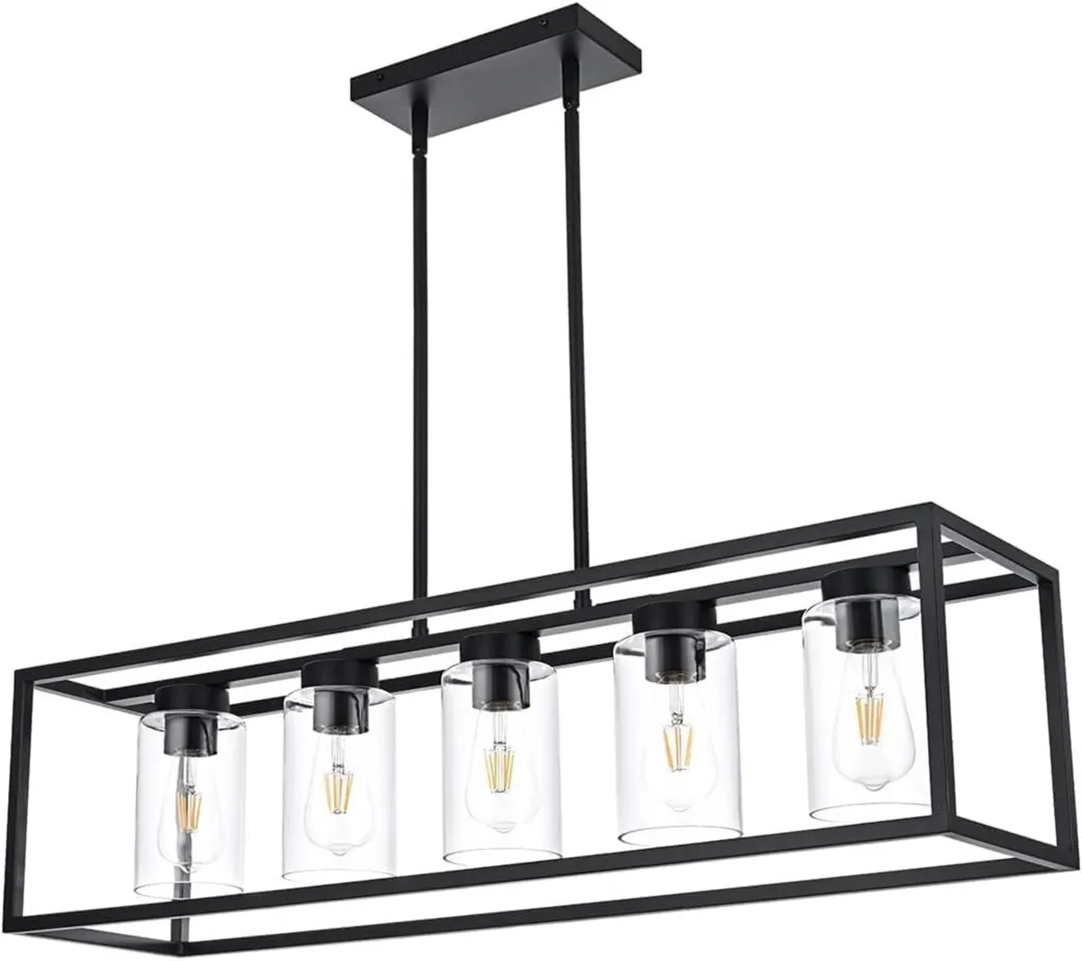 Farmhouse Chandeliers for Kitchen Island Matte - Image 1