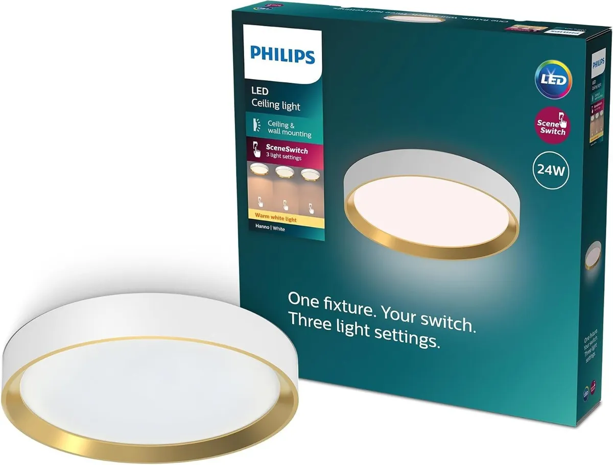 Hanno Ceiling Sceneswitch Round 24W 2700lm 2700K - Image 1