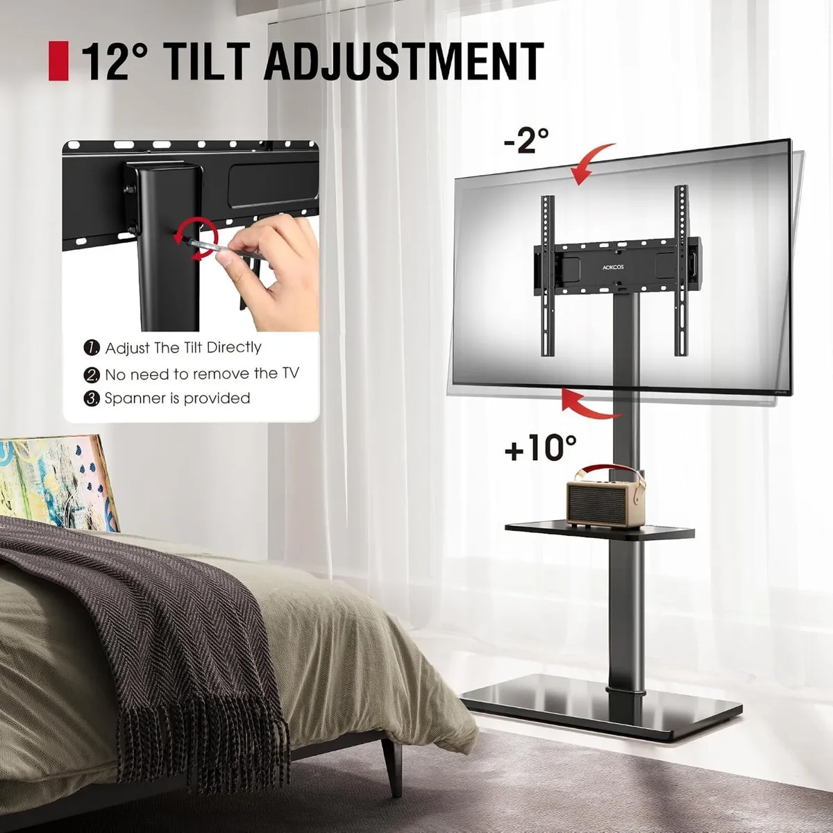 TV Stand Floor for 32-70 Inch Tvs Up - Image 4