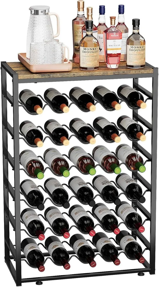 Wine Rack Free Standing Floor for 30 Bottles - Image 1