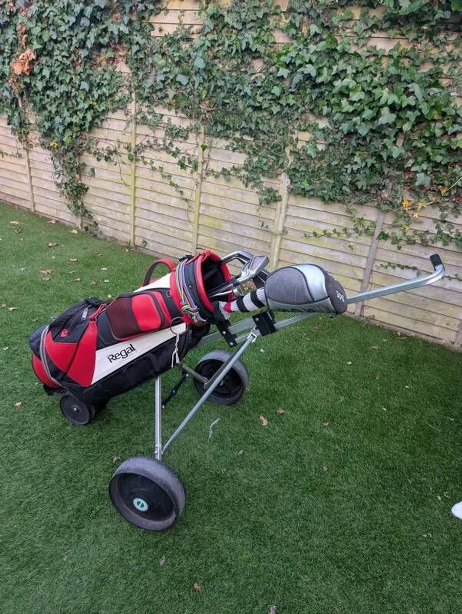 golf club set including bag and trolley - Image 1