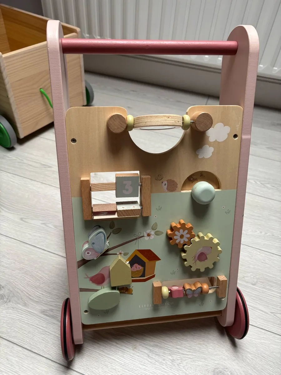 Little Dutch Pink Baby Walker - Image 1