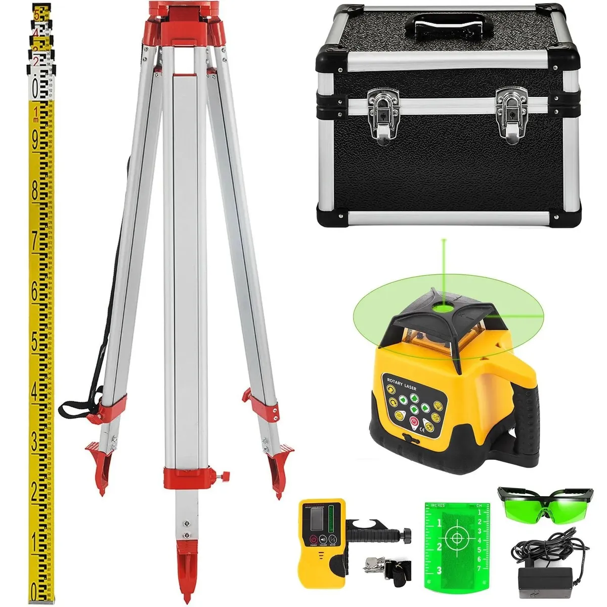 Rotary Laser Level Self Leveling with Tripod - Image 4