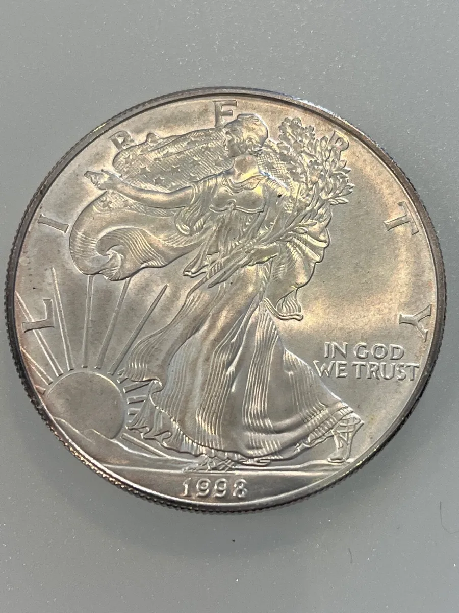 Silver 1998 US Dollar Coin for Sale - Image 2