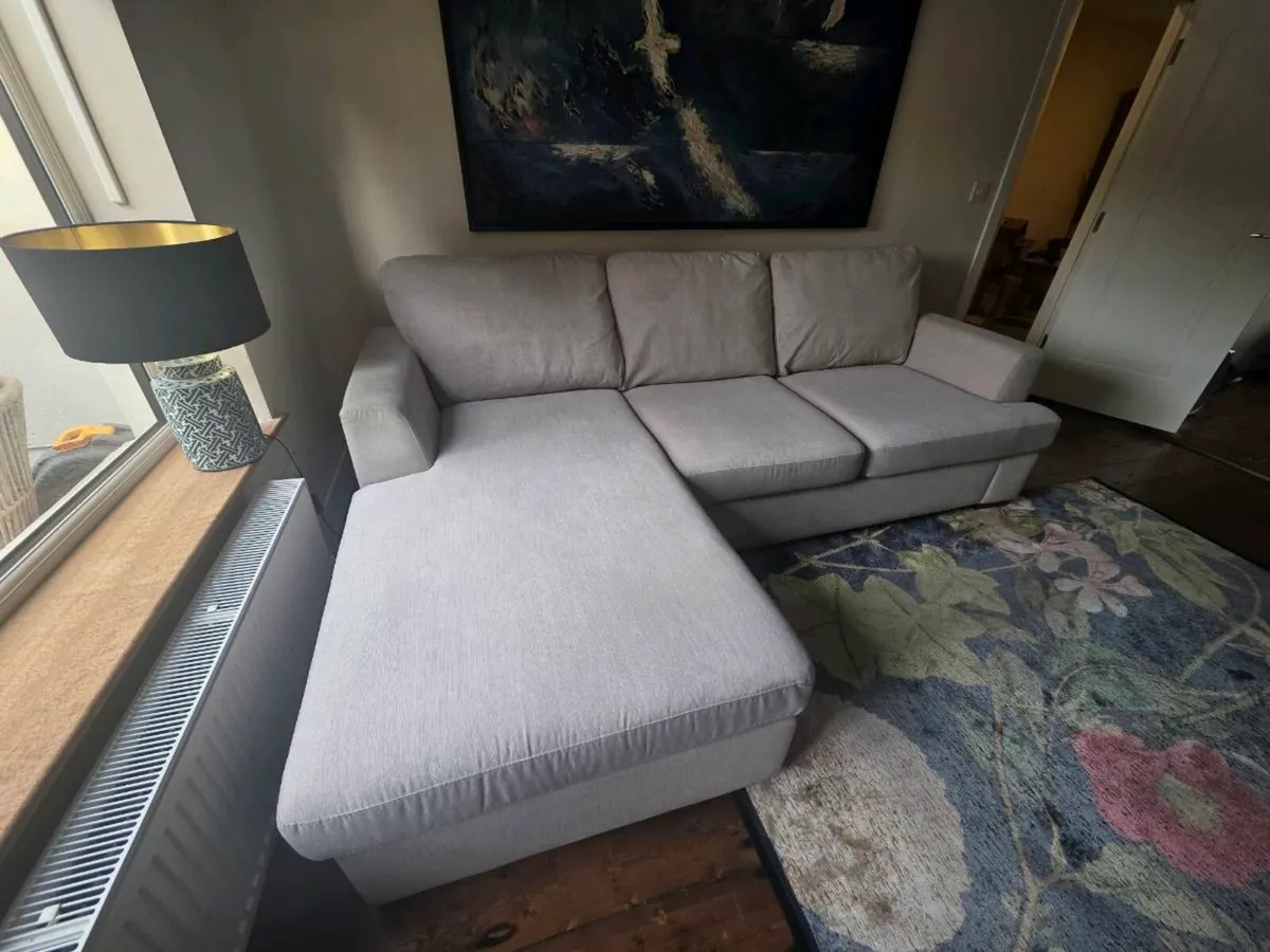 DFS Large L-Shaped Corner Sofa with Chaise - 255cm - Image 1