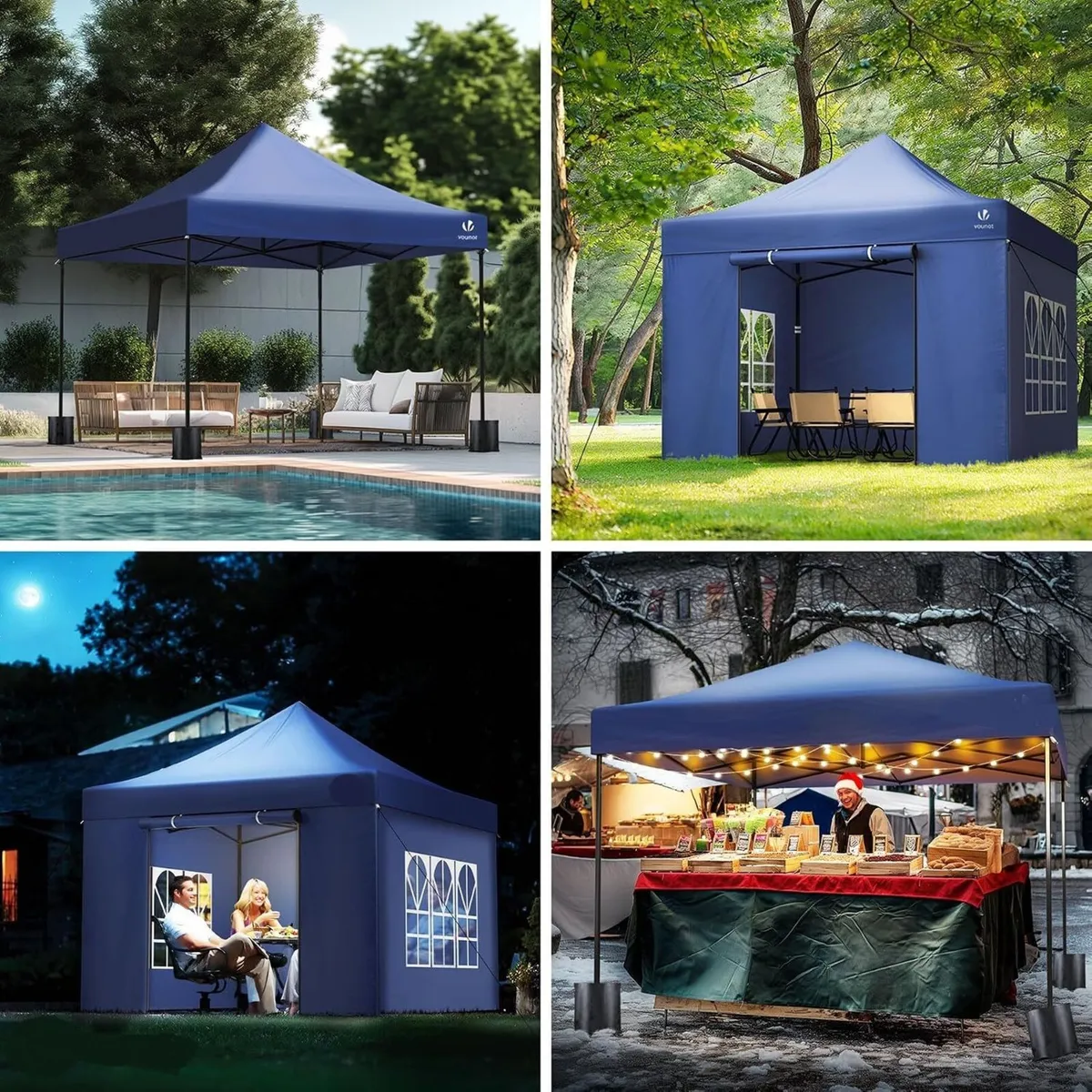 3x3M Heavy-Duty Steel Frame Gazebo Tent - Image 4