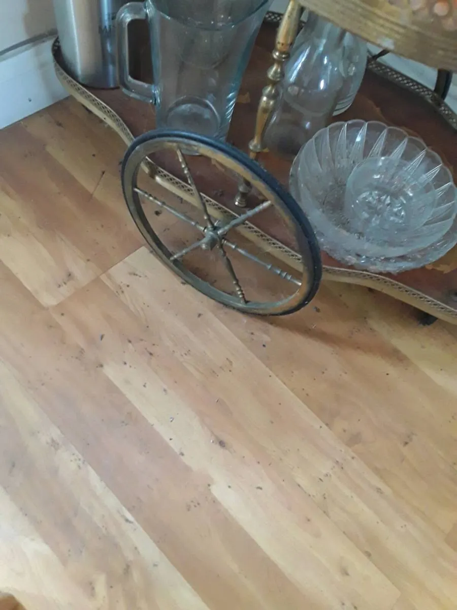 Antique trolley brass wheels and handles - Image 4