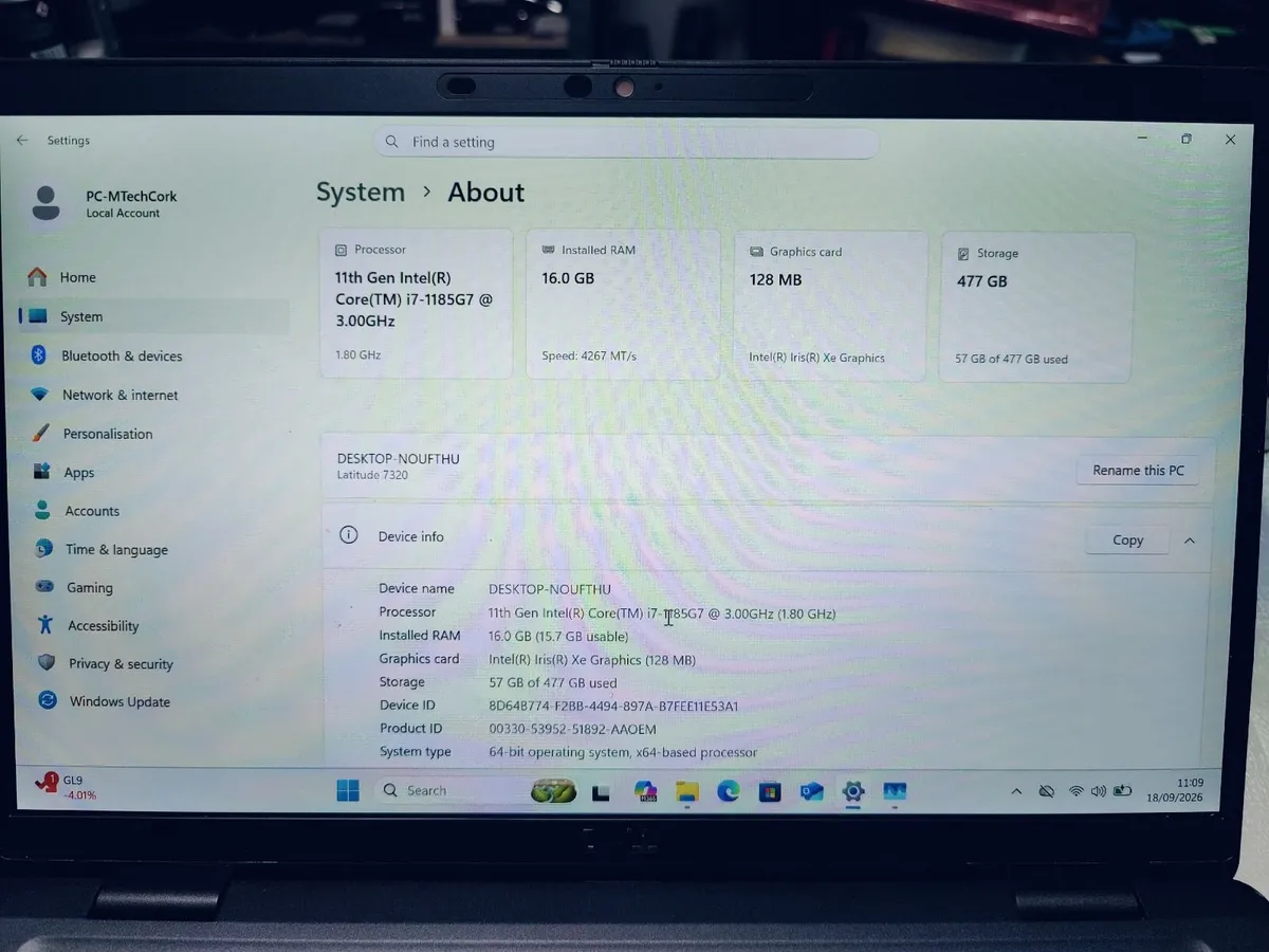 Very Fast Premium Dell laptop  i7/16GB/512GB m.2 S - Image 2