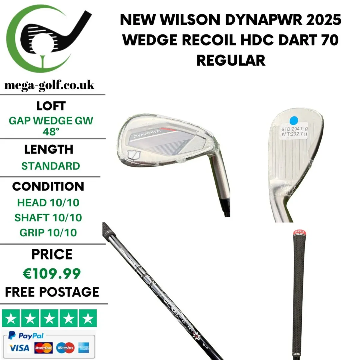 New Wilson Dynapwr 2025 Wedge Gw 48° / Regular - Image 1