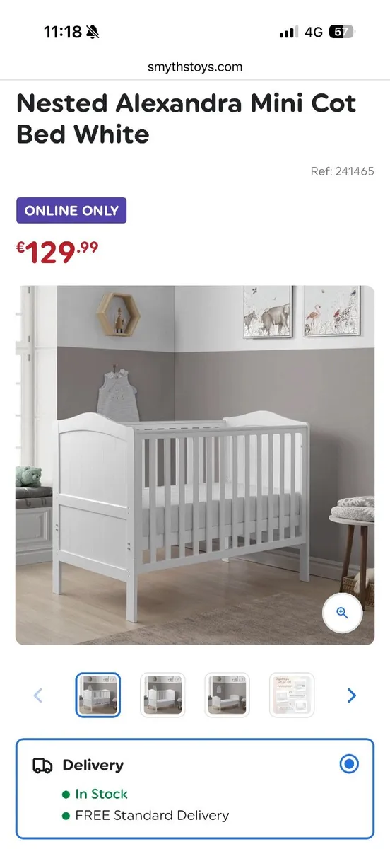 Cot bed - Image 3