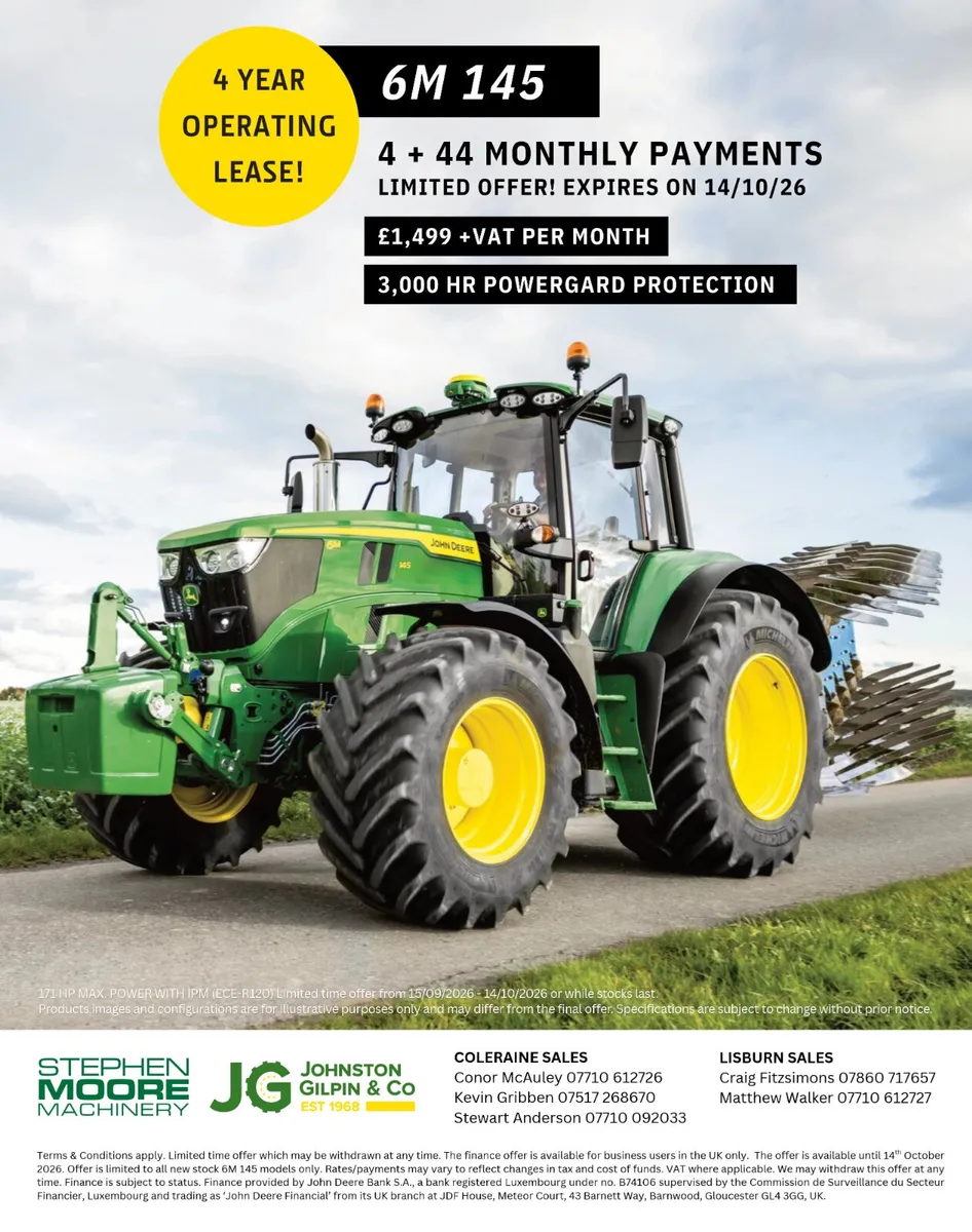 LIMITED TIME OFFER | Operating Lease - John Deere