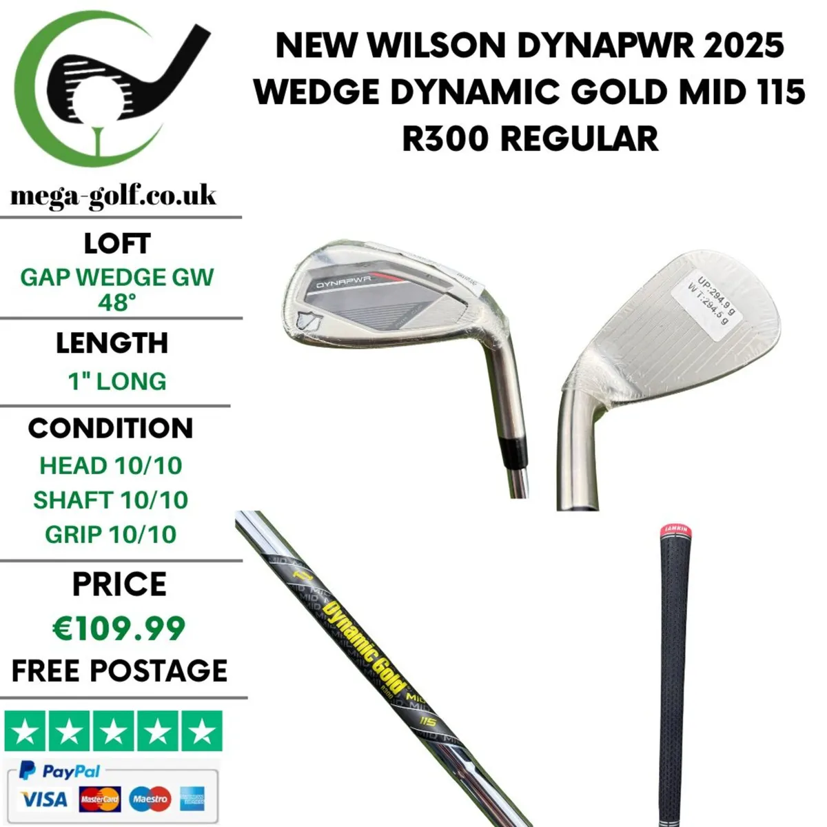New Wilson Dynapwr 2025 Wedge Gw 48° / Regular - Image 1
