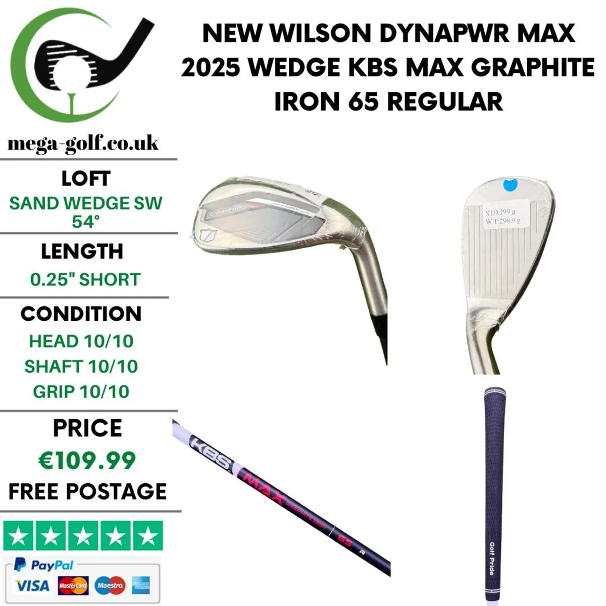 New Wilson Dynapwr Max 2025 Wedge Sw 54° / Regular - Image 1