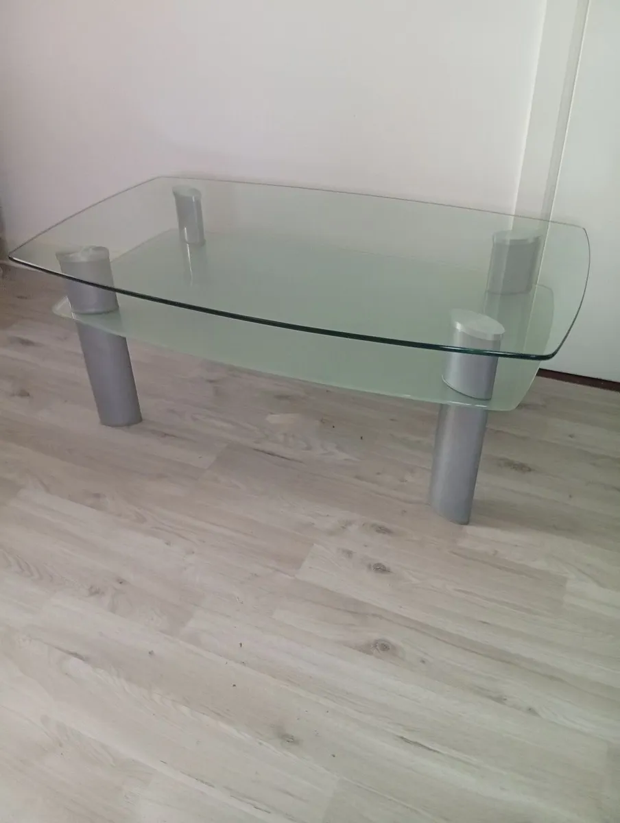 Modern Quality Tempered Glass Coffee Table - Image 4