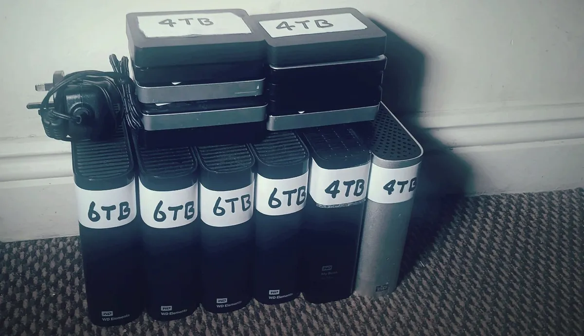 Hard drives for sale 57 TB