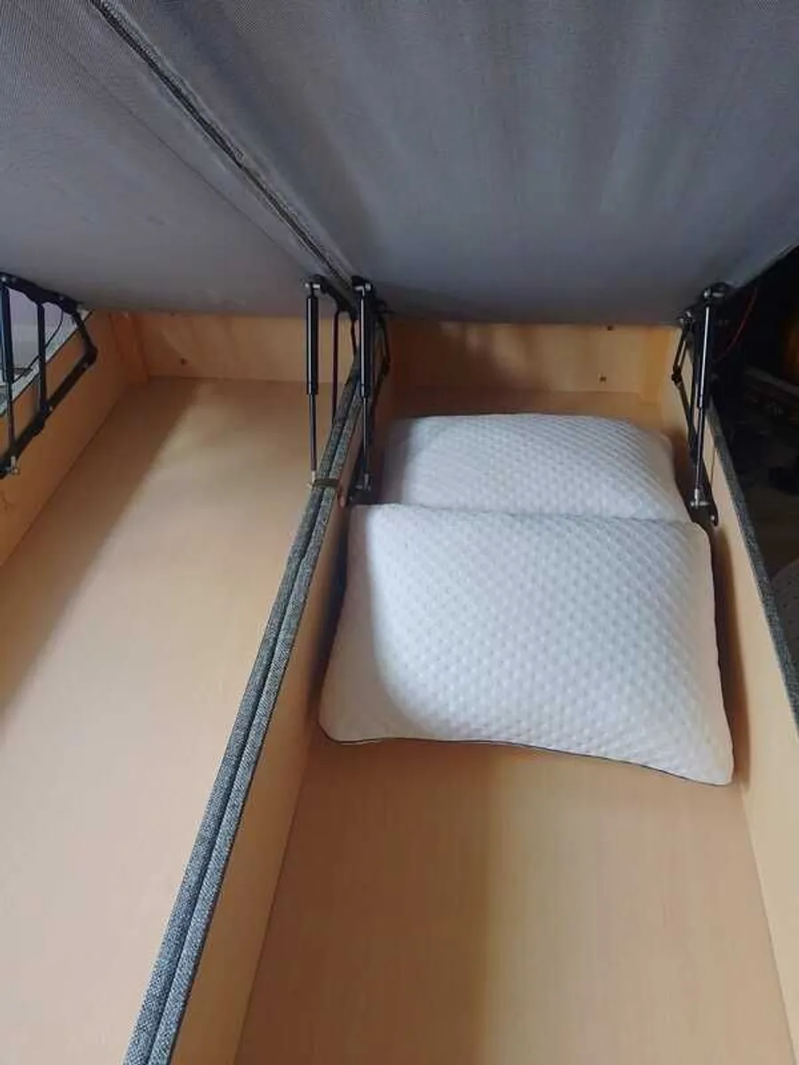bedframe with mattress - Image 1