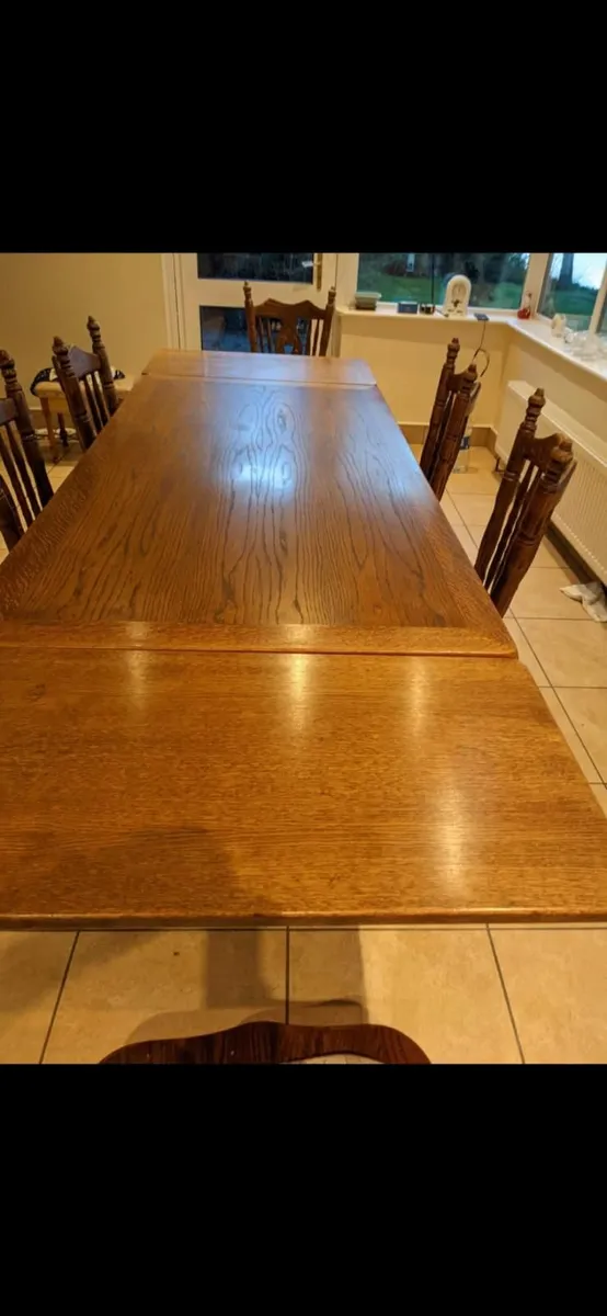 Large Kitchen Table & Chairs - Image 1