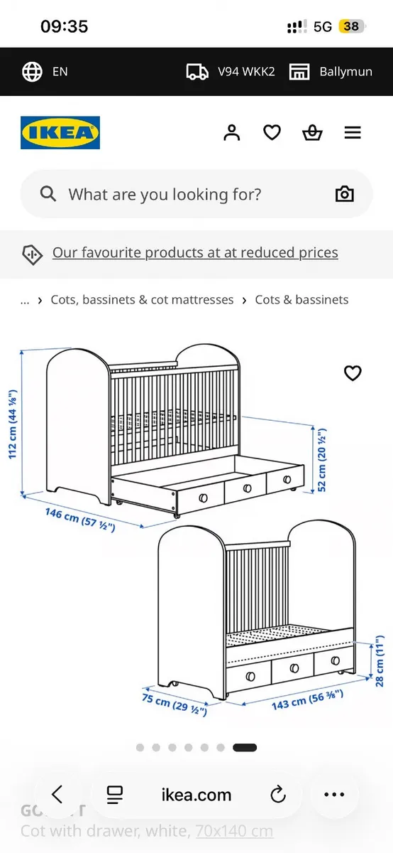 Free IKEA Baby cot - Image 3