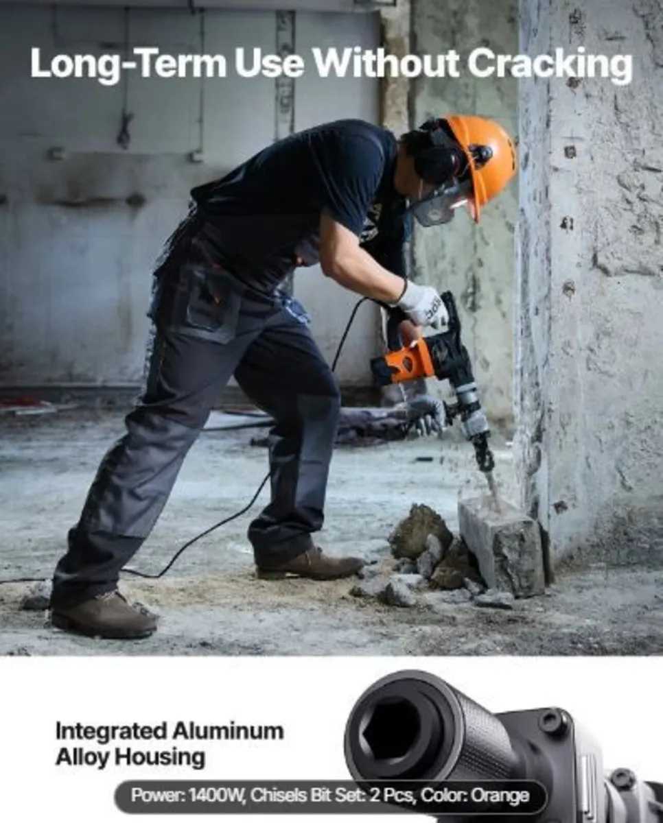 Demolition Jack Hammer Concrete Breaker 1400W - Image 1