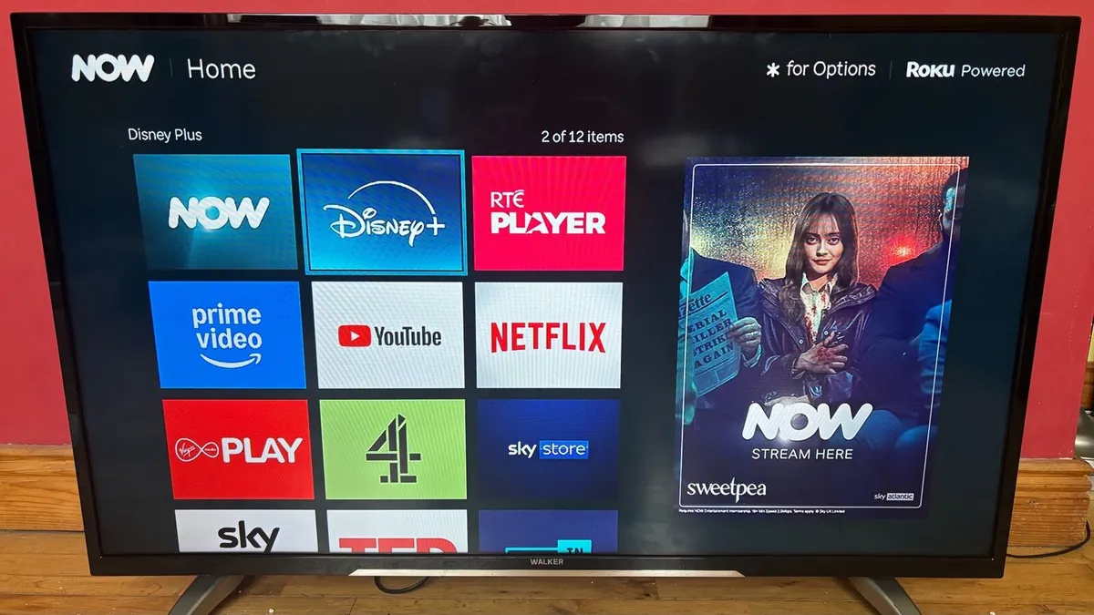 43” TV with NowTV smart stick - Image 1