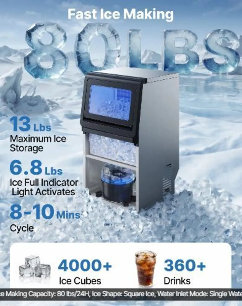 Commercial Ice Maker Machine, - Image 2