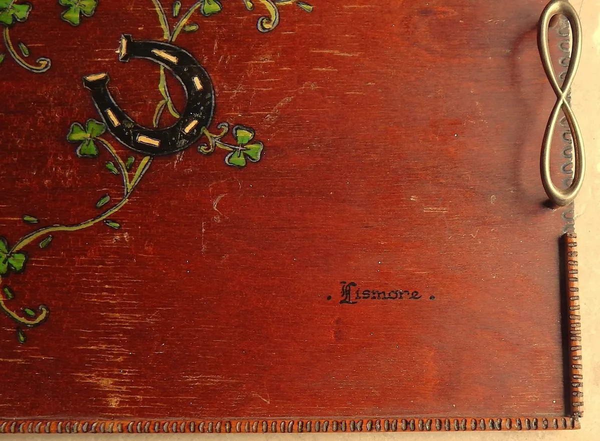 Hand Carved Vintage Serving Tray by Celticraft - Image 2
