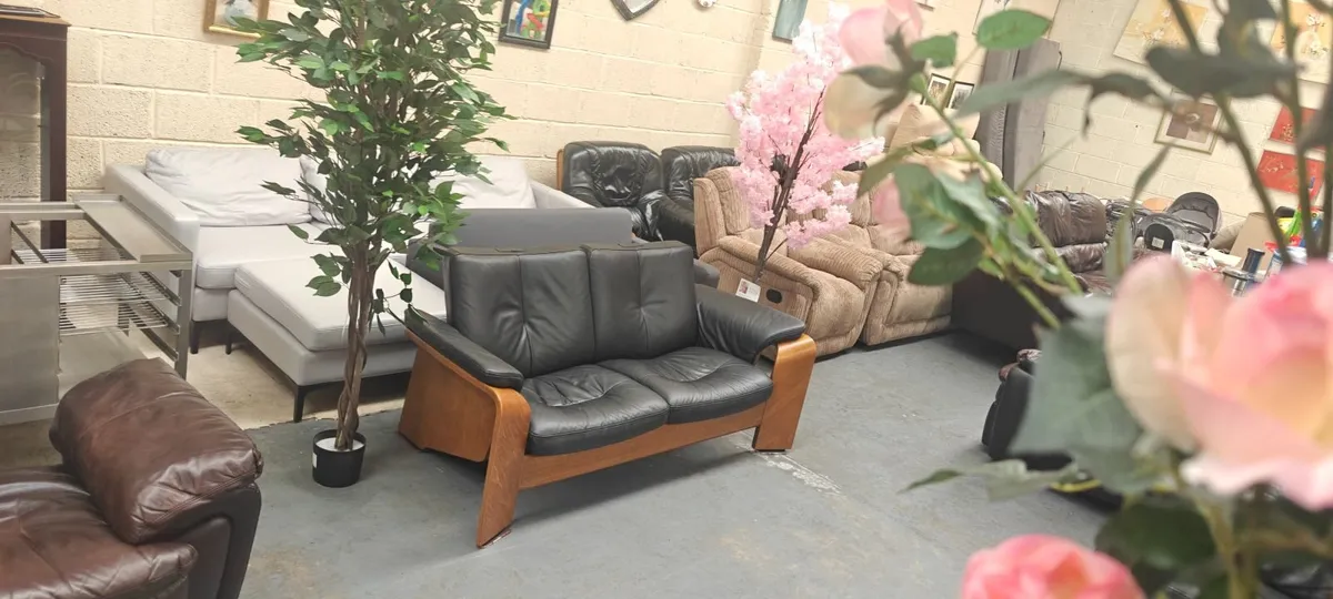 Ekornes Stressless 2 Seater Recliner Sofa - Image 1