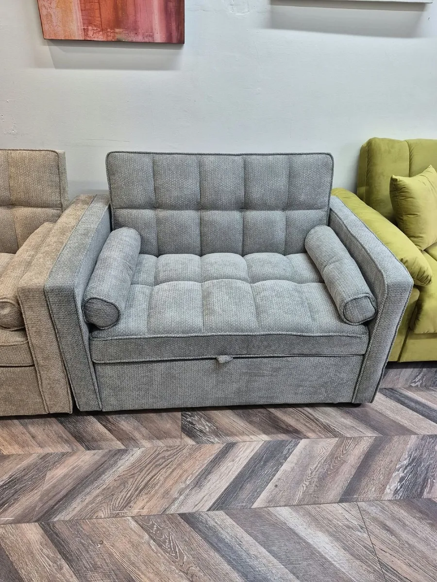 🛋️ Small Grey Sofa Bed – Only 118cm Wide - Image 2