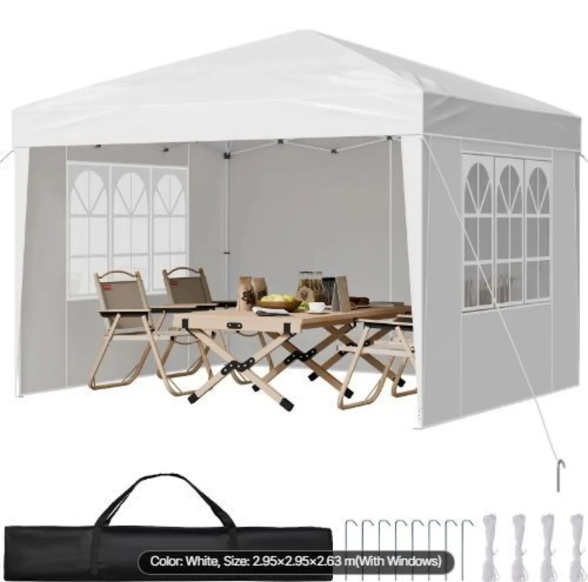 Pop Up Canopy, 2.95 x 2.95 m - Image 1