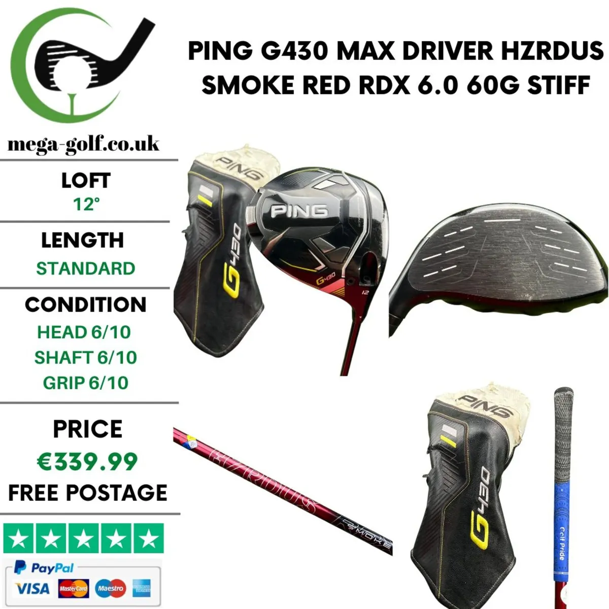 Ping G430 Max Driver / 12° / Stiff - Image 1