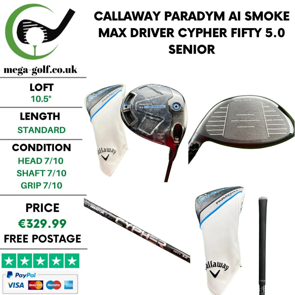 Callaway Paradym Ai Smoke Max Driver / 10.5° - Image 1