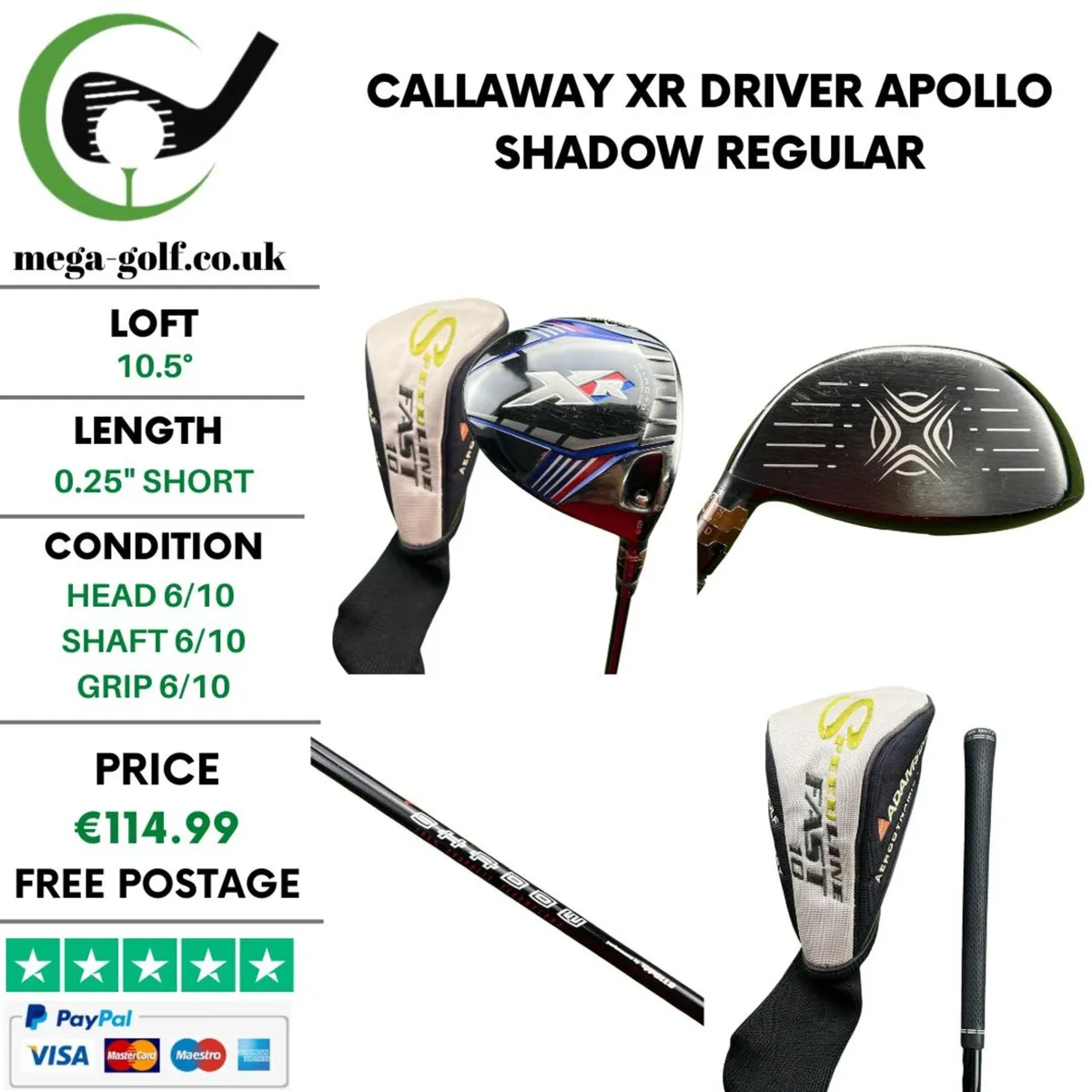 Callaway XR Driver / 10.5° / Apollo Shadow Regular - Image 1