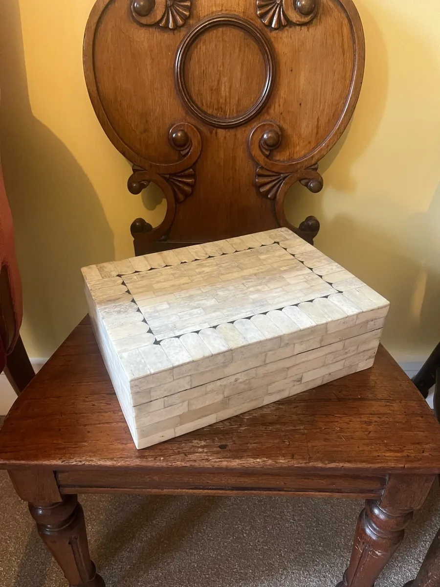 Vintage Inlaid Jewellery Box - Image 2