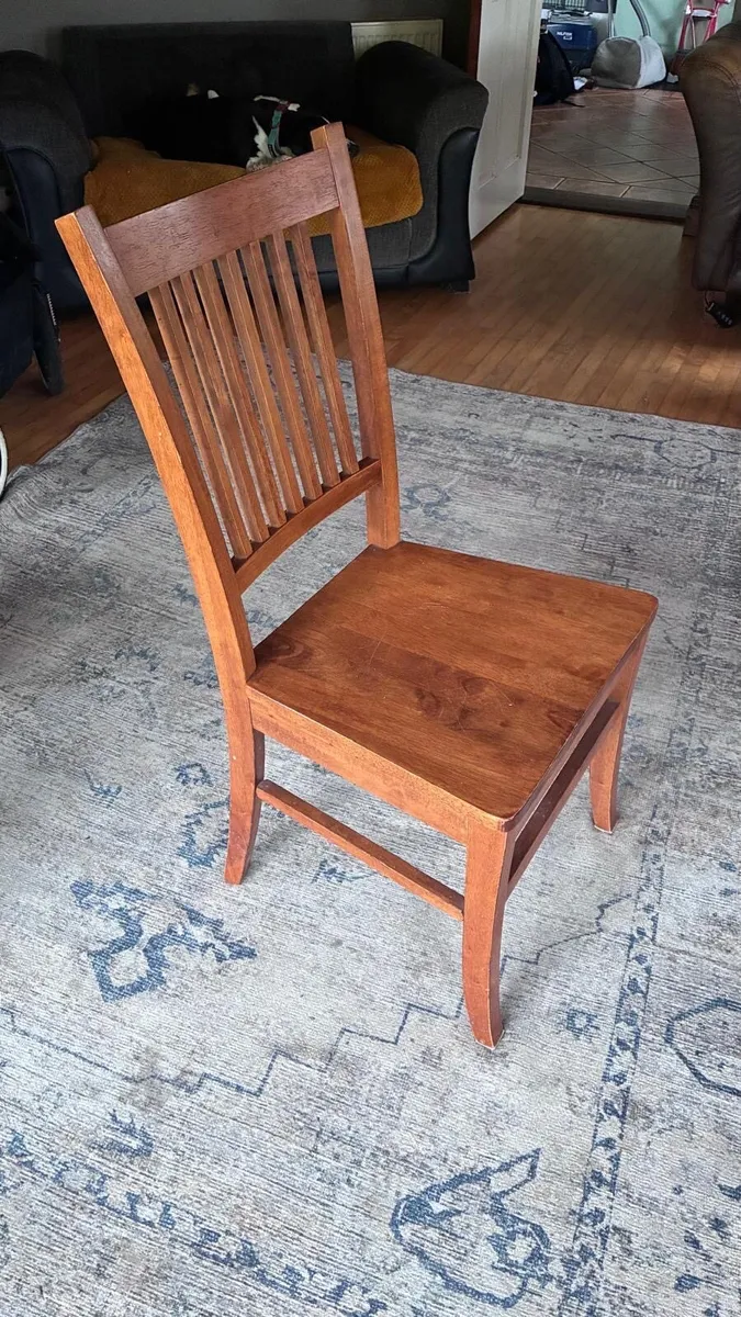 Dining table and six chairs - Image 3