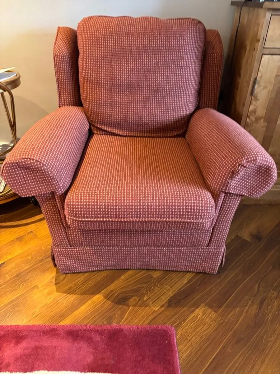 Traditional Rolled-Arm Armchairs - Image 1