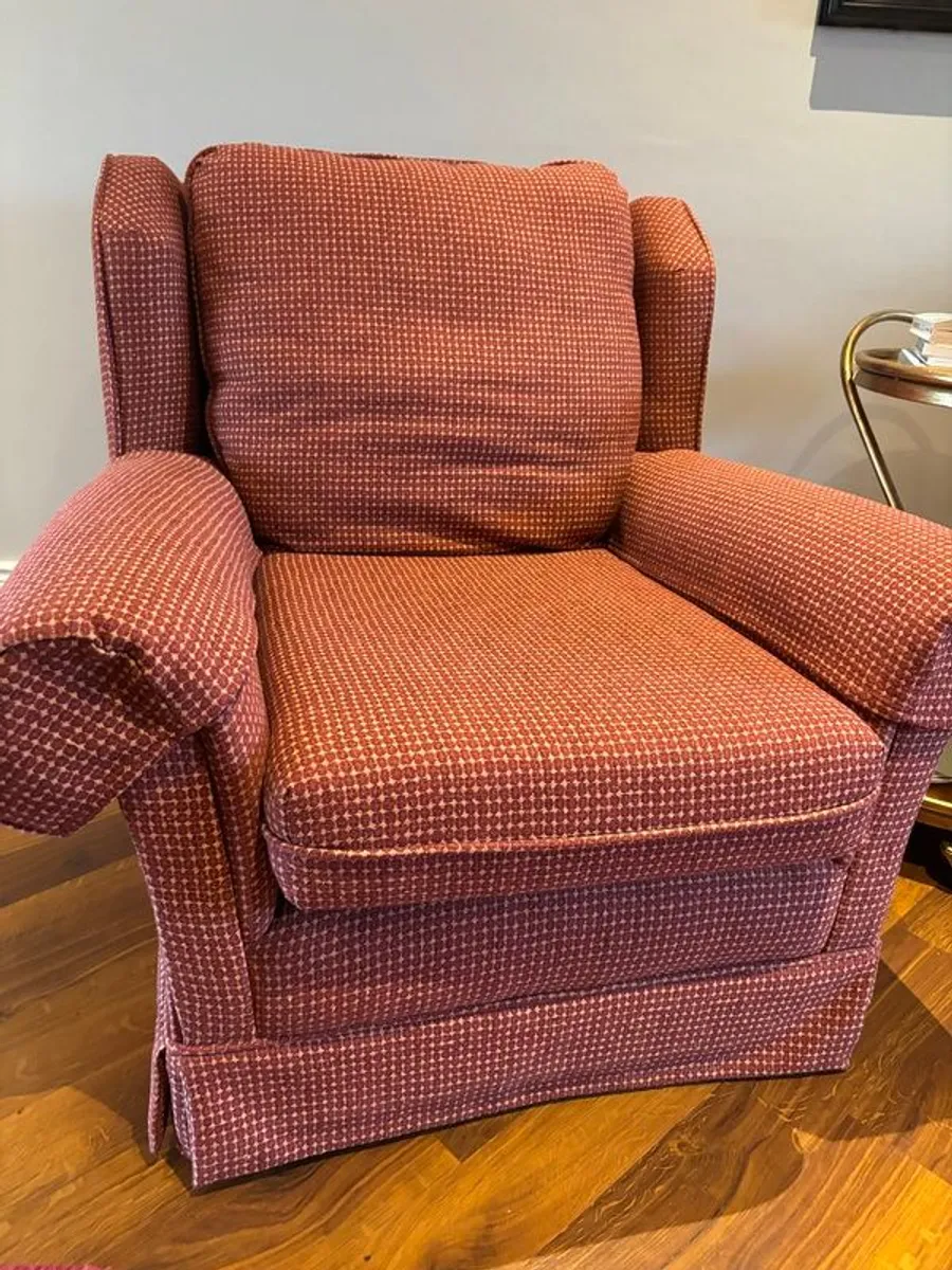 Traditional Rolled-Arm Armchairs - Image 2