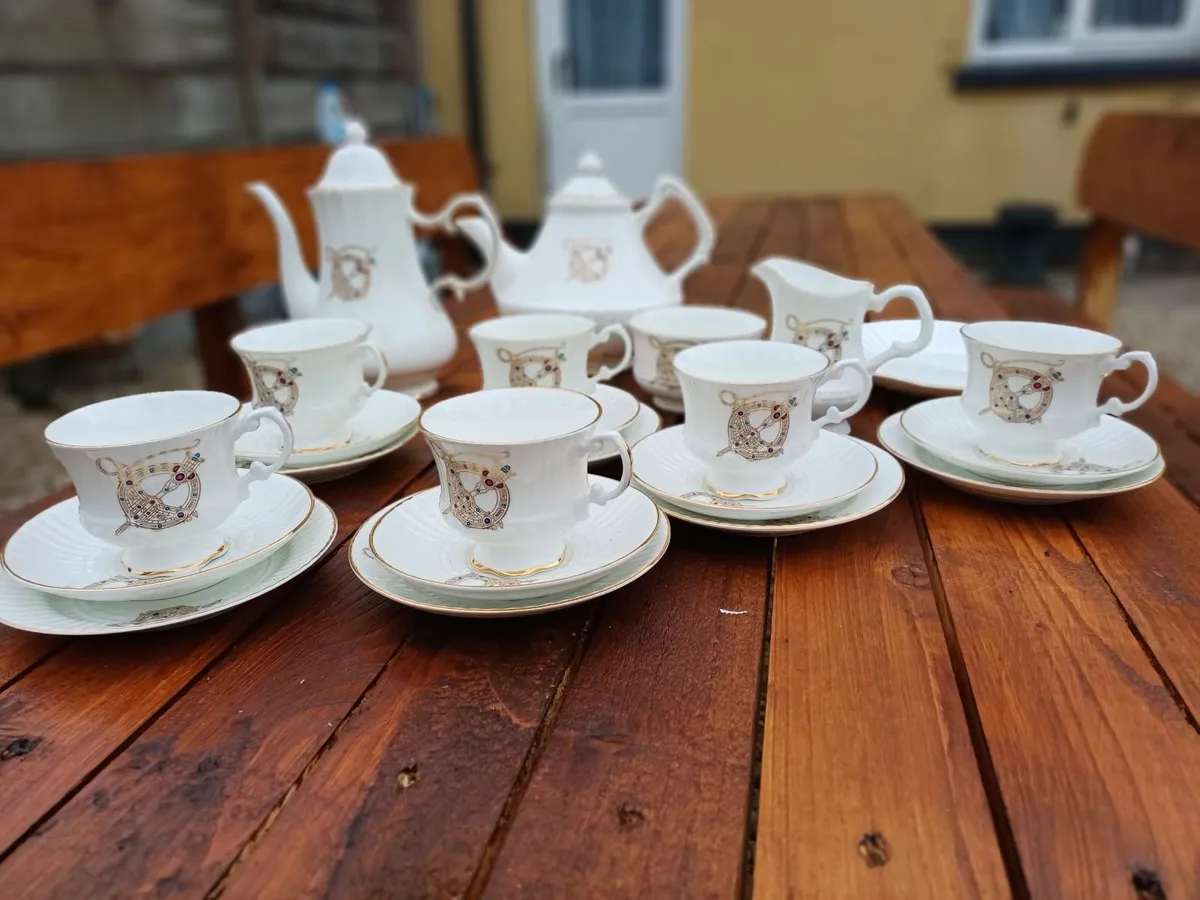 Vintage Royal Tara Celtic Broach Teaset/Coffee Set - Image 2