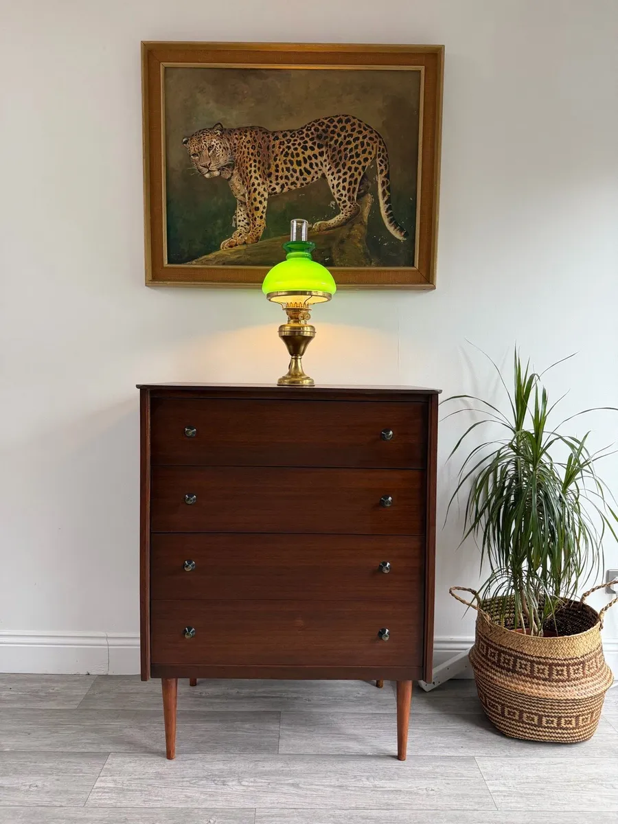 Mid Century Tallboy Chest of Drawers - Image 1