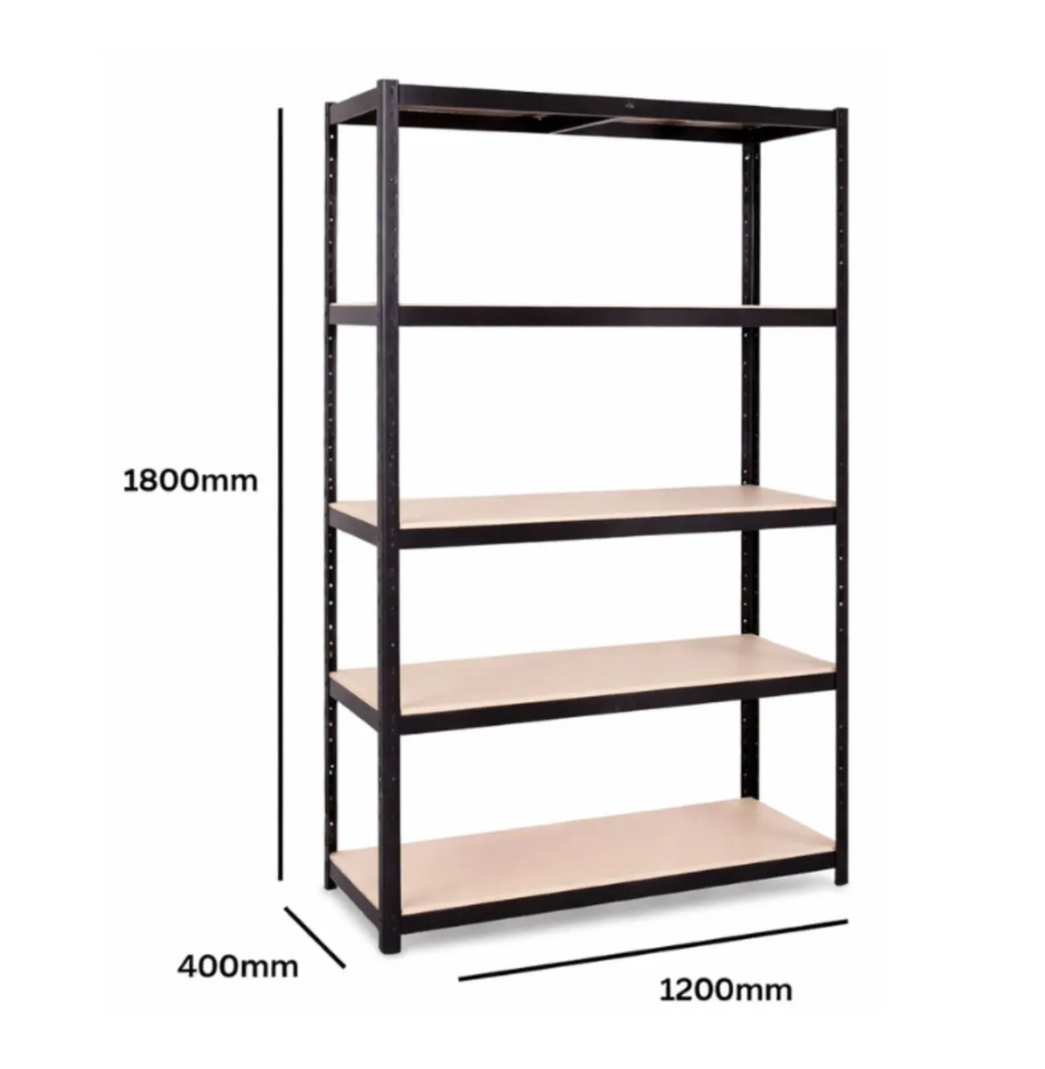5 tier boltless flatpacked shelving - Image 2