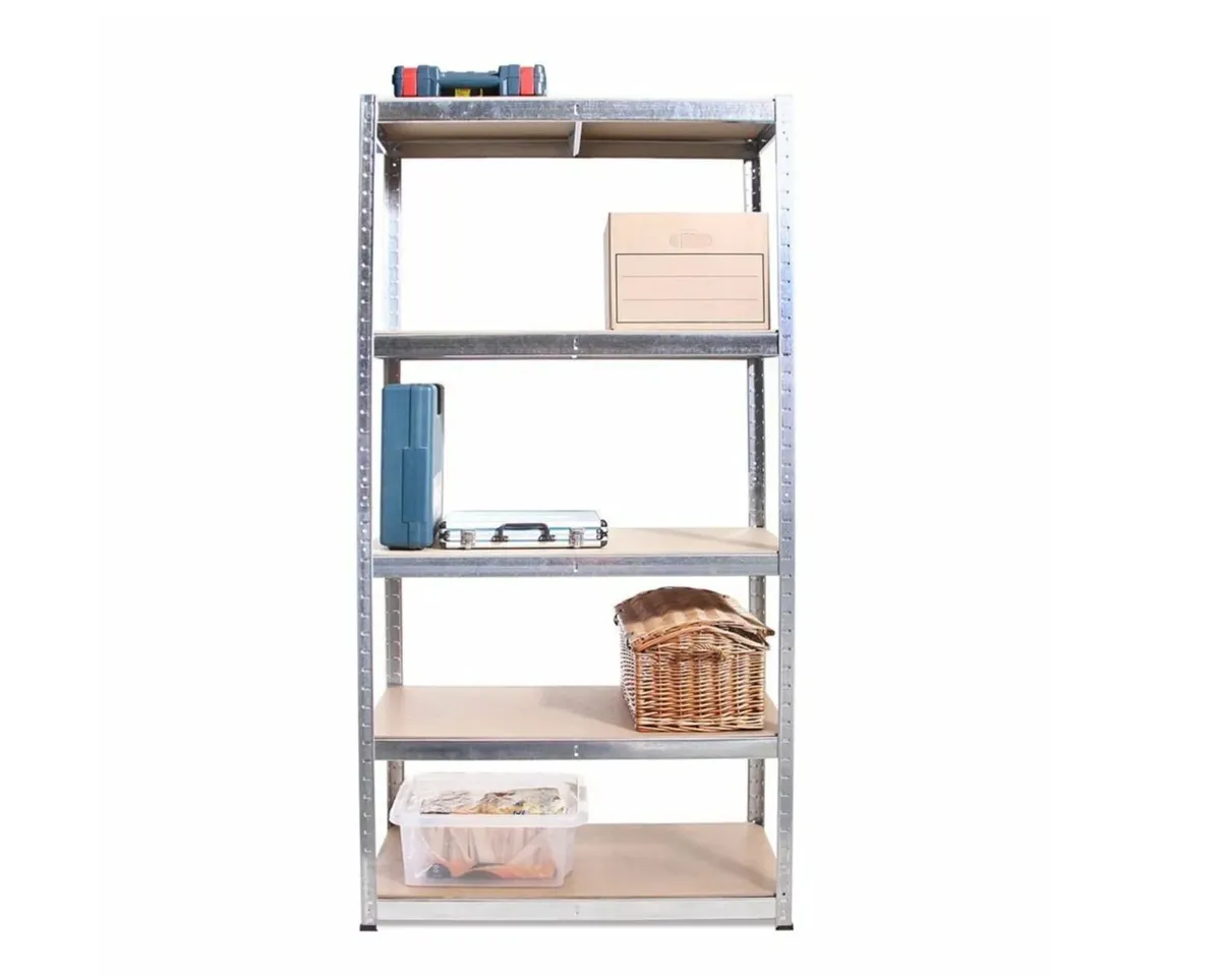 Galvansied 5 tier boltless flatpack shelving - Image 3