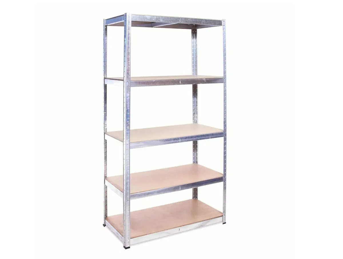Galvansied 5 tier boltless flatpack shelving - Image 4