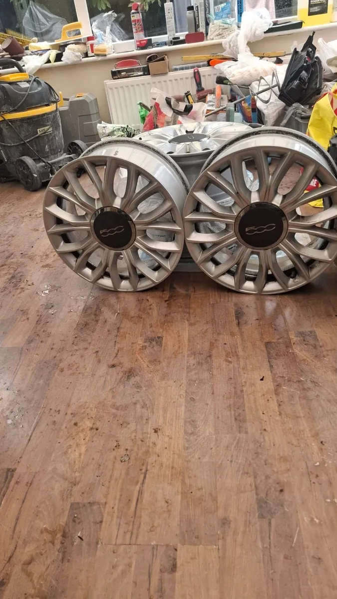 Fiat 500 OEM alloy wheels x4 - 15" 6Jx15 ET35 - Image 2