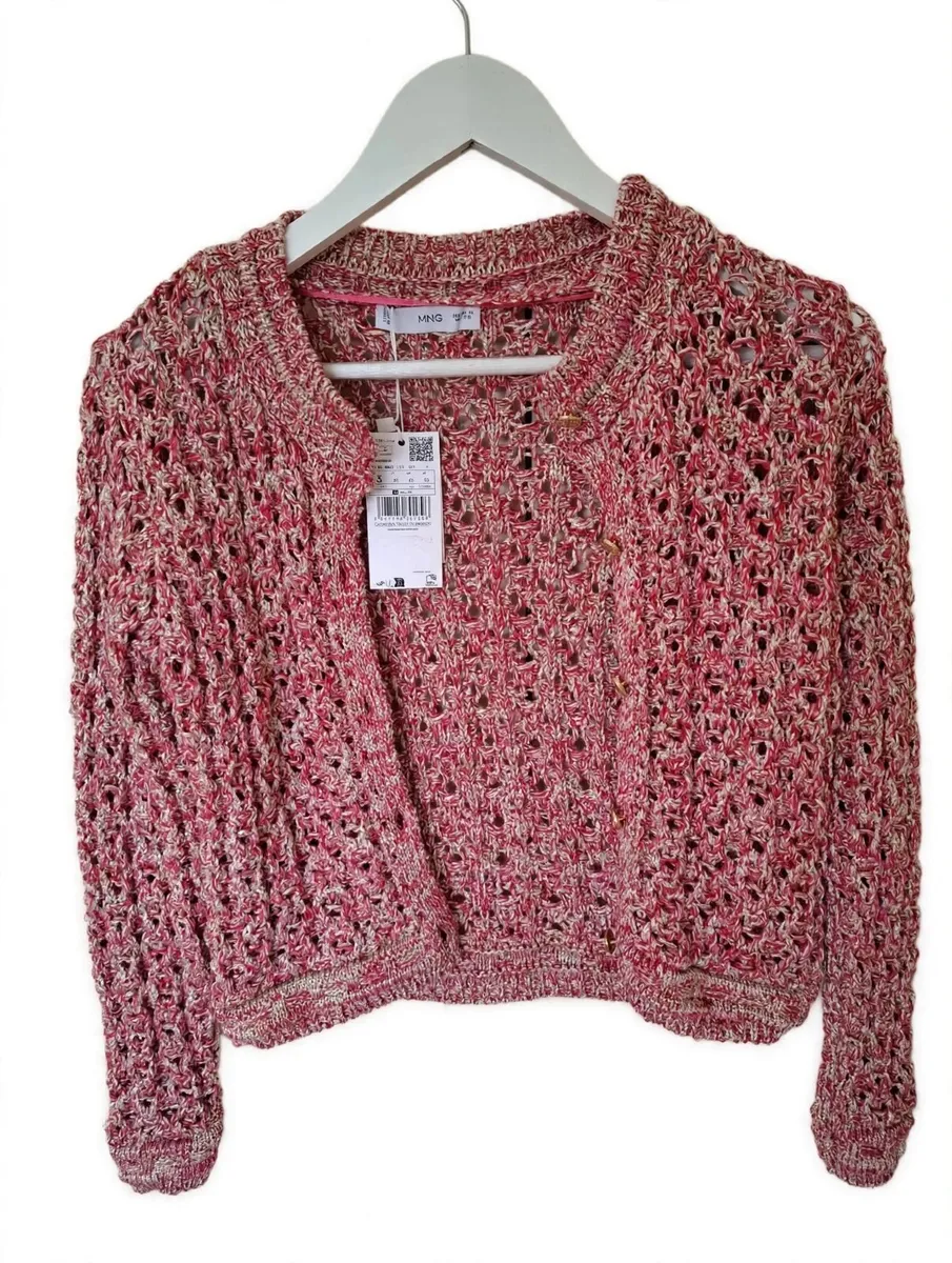 MANGO Crochet Cardigan XS New With Tags - Image 2