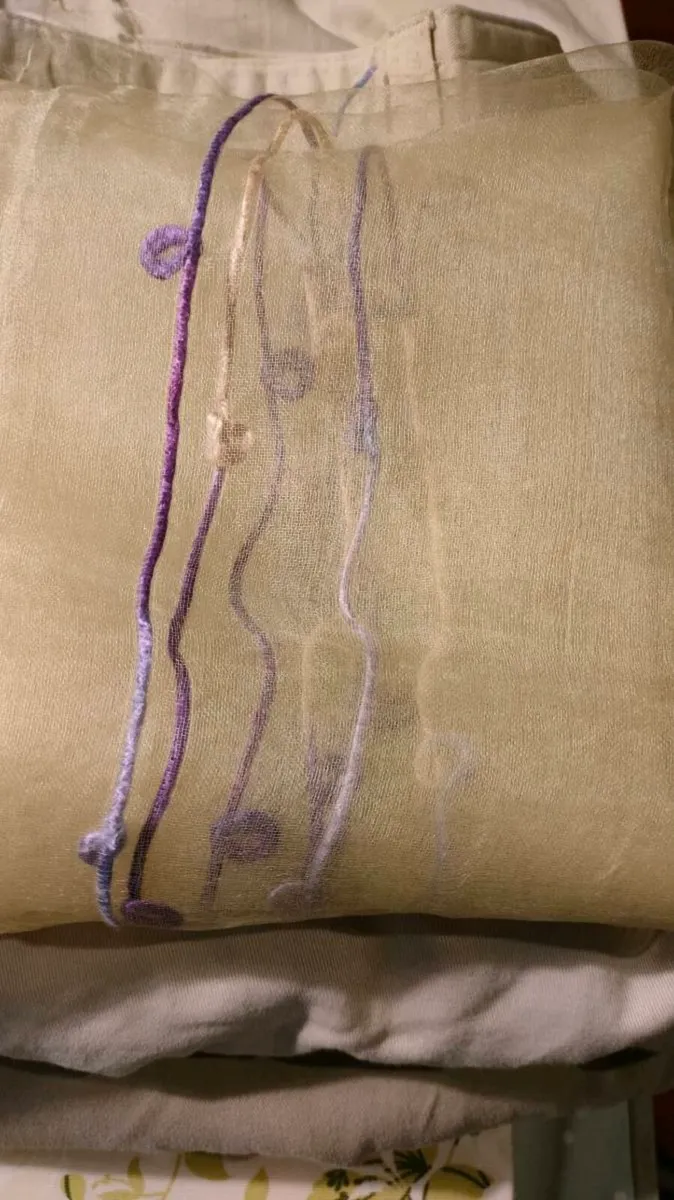 Beautiful voille Francis Campelli designer scarf. - Image 4