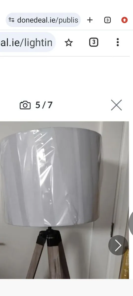 New large white lamp or ceiling shade - Image 4