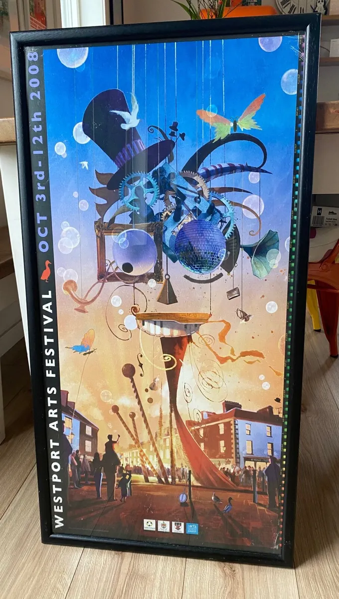 Westport arts festival framed poster.