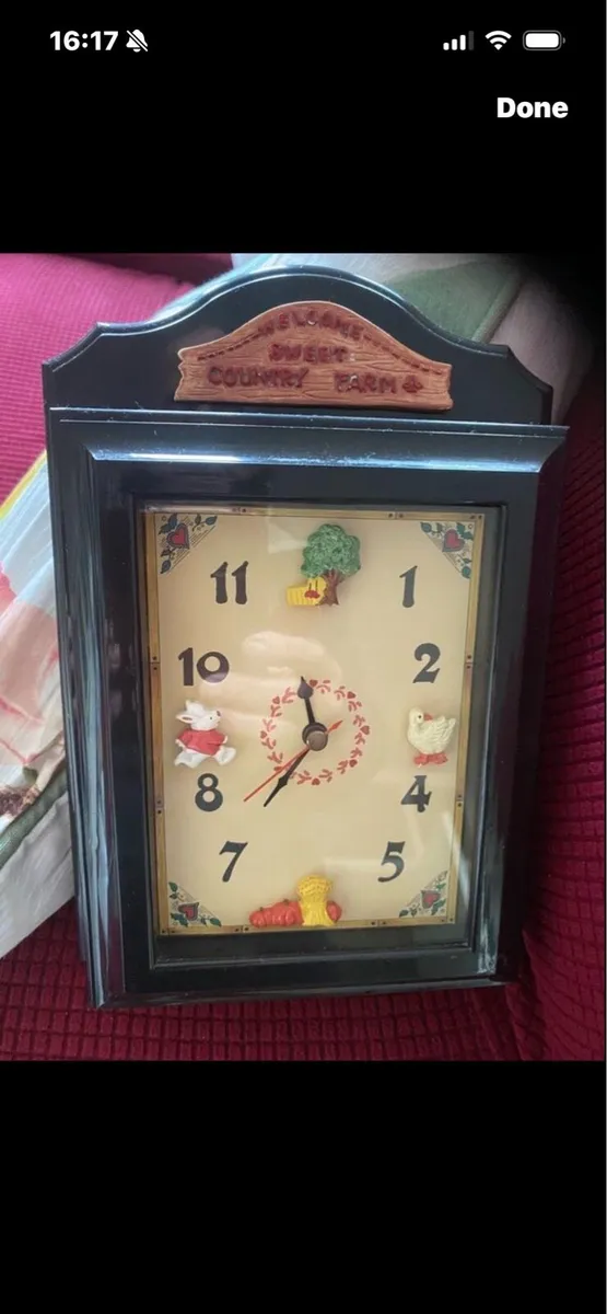 Sweet Country Farm Clock & Key Box - Image 1