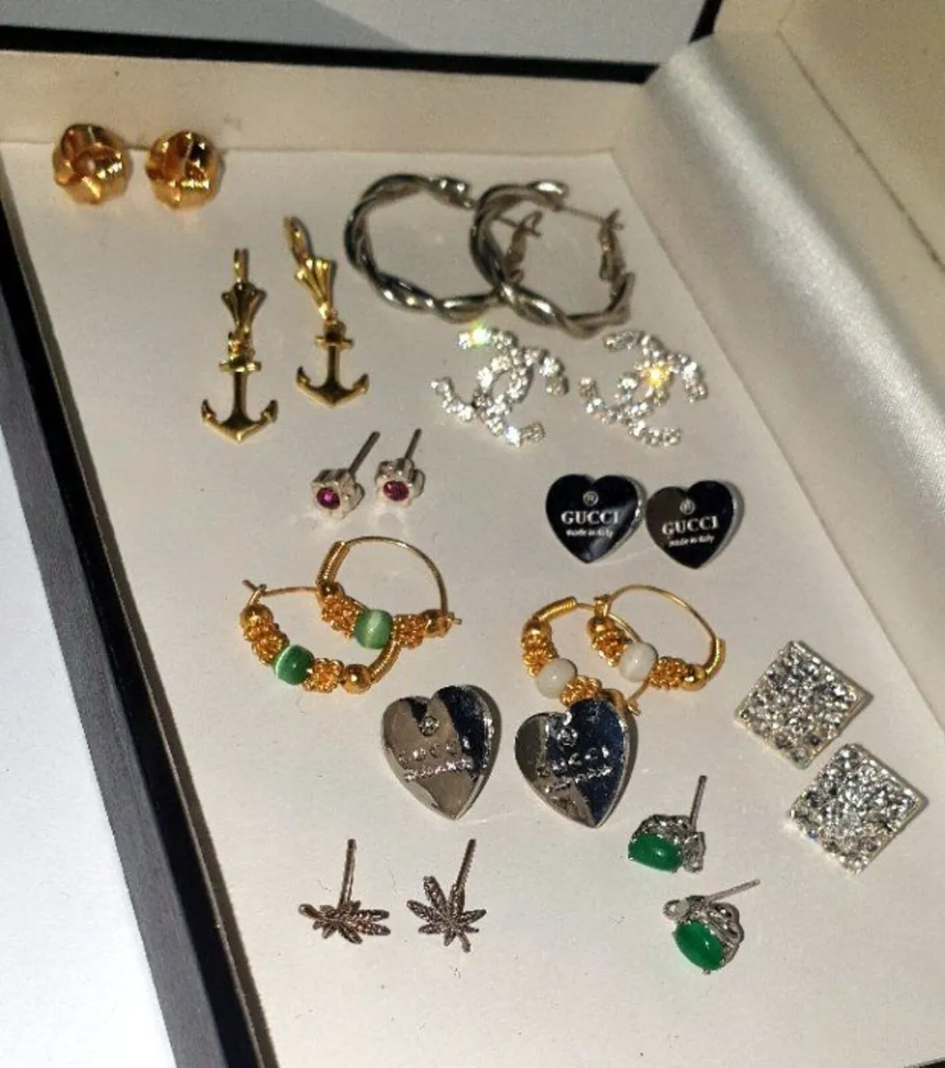 12 Assorted Pairs Earrings-Ex Display - Image 3