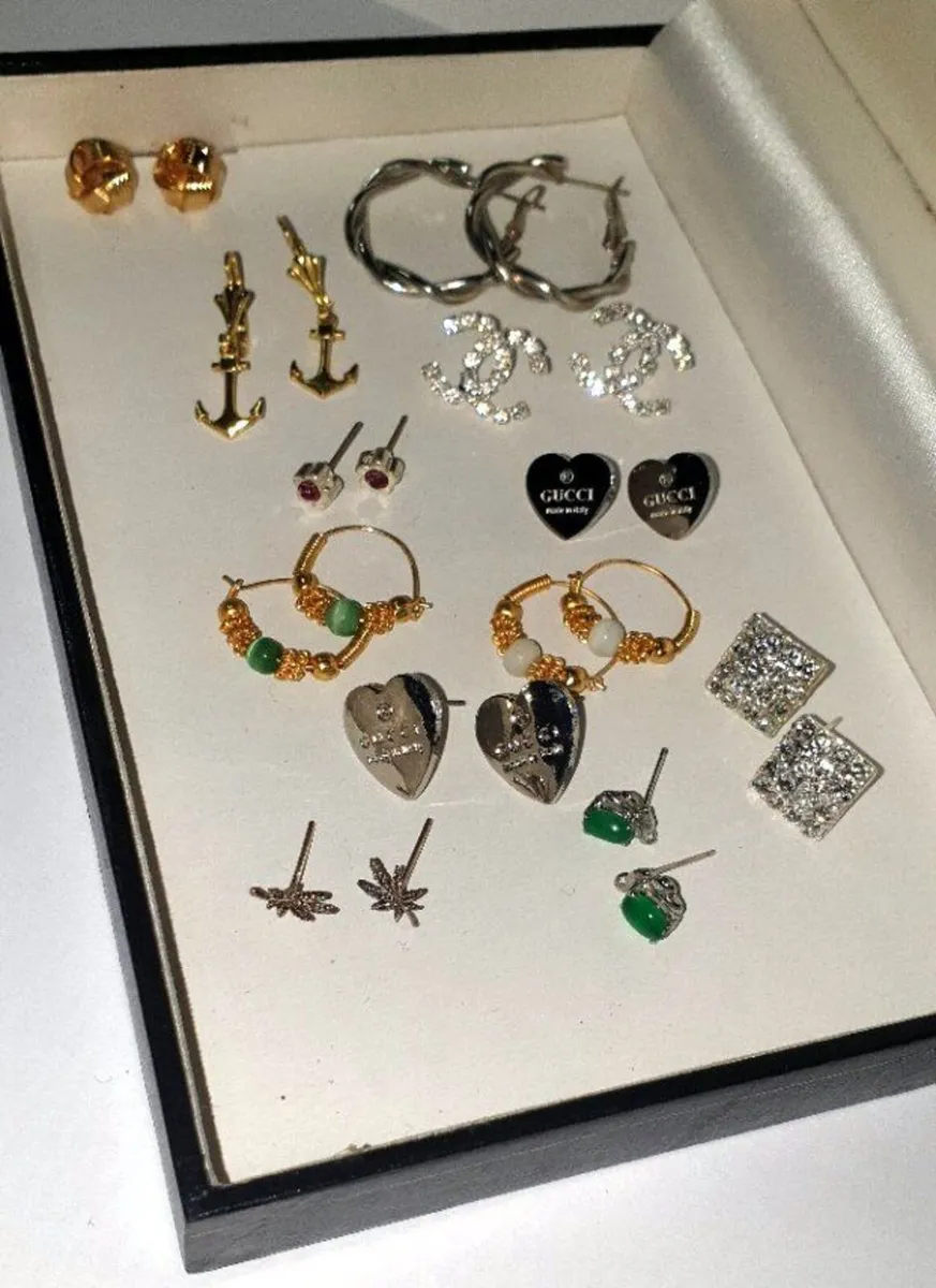 12 Assorted Pairs Earrings-Ex Display - Image 4